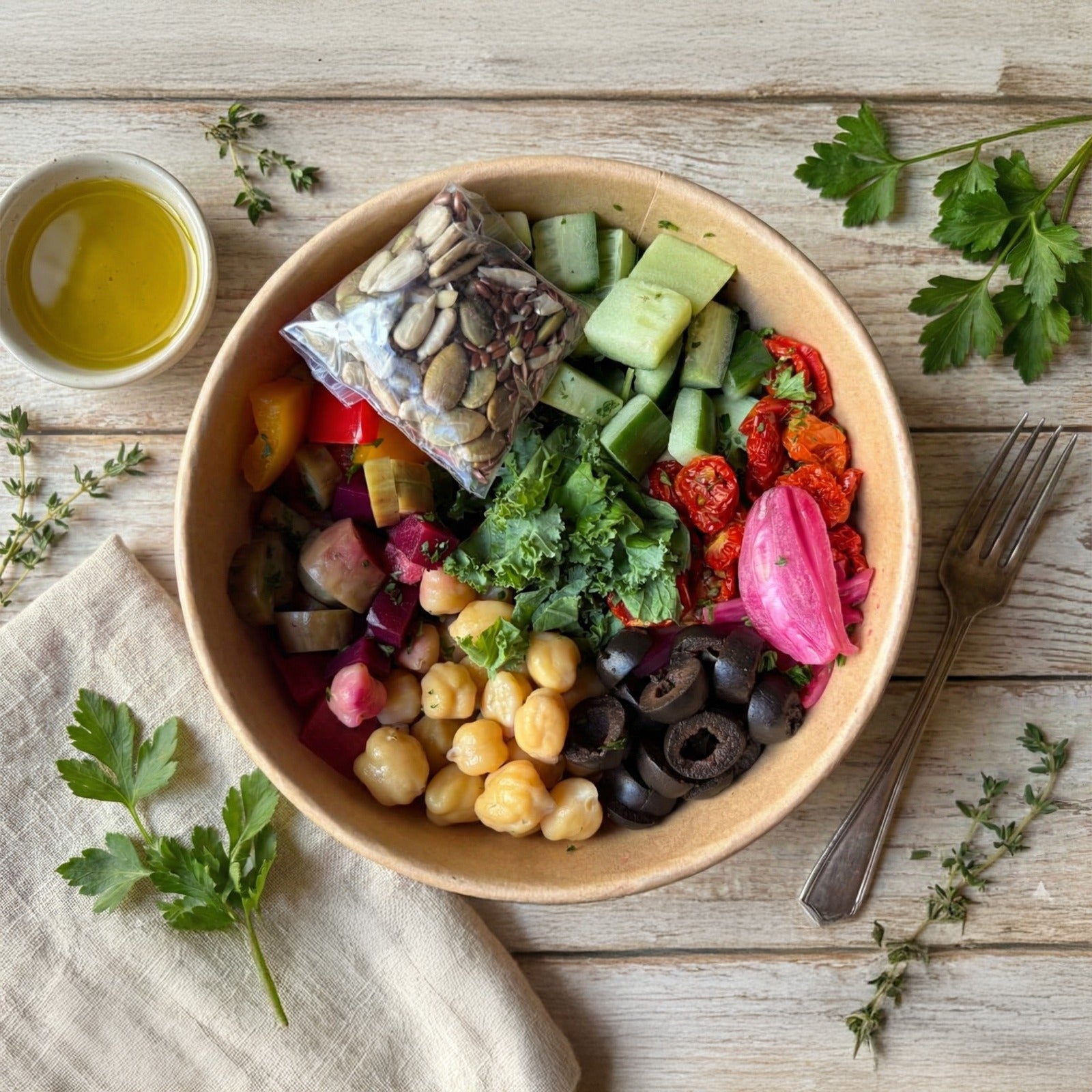 Fattoush Salad / फत्तोश सलाड