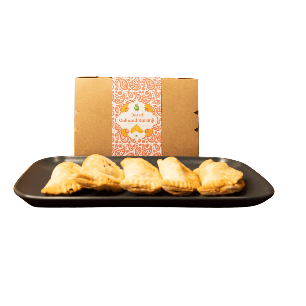 Baked Gulkand Karanji