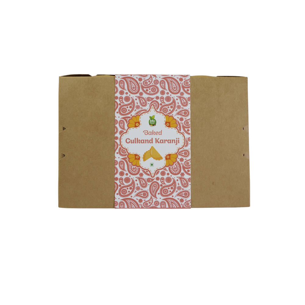 Baked Gulkand Karanji