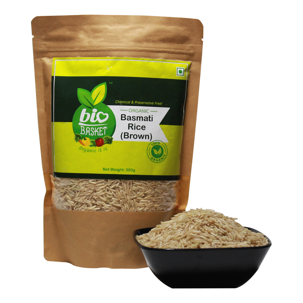 Basmati Rice (Brown) / बासमती तांदूळ (unpolished)