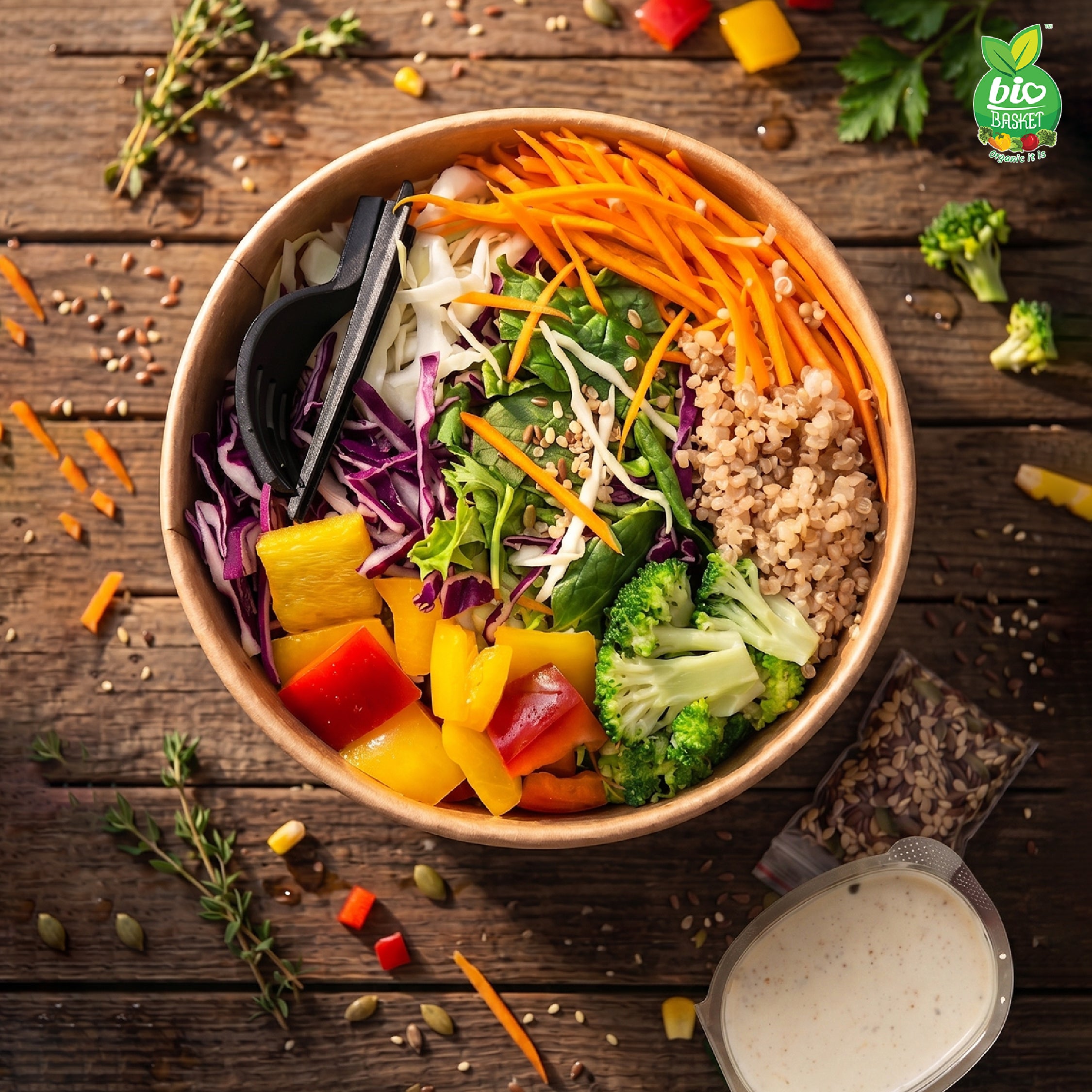 Crunchy creamy slaw salad