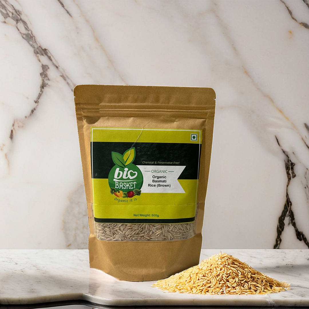 Basmati Rice (Brown) / बासमती तांदूळ (unpolished)