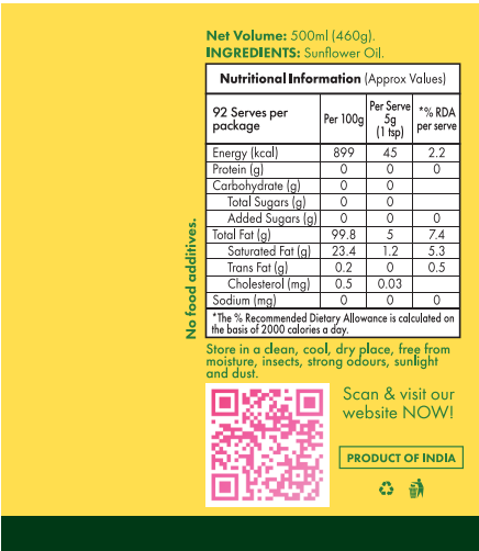 Sunflower Oil / सुर्यफुल तेल